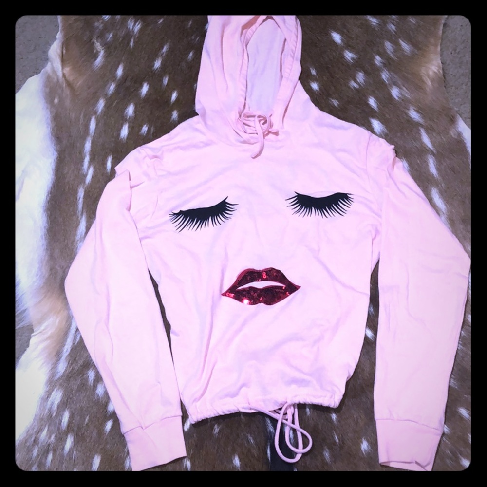 ( EUC) Women’s - On Fire - Pajama Top Hoodie